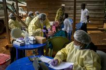 Ebola vaccine site in the Democratic Republic of the Congo