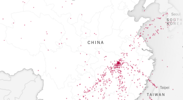 New York Time COVID interactive map