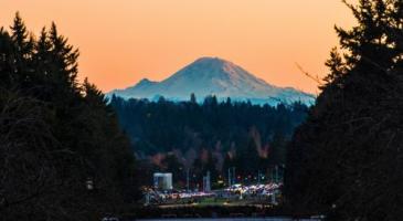 Photo of University of Washington Rainier Vista at sunset