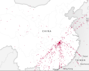 New York Time COVID interactive map