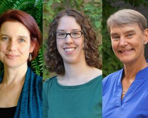 Headshots of Sarah Nelson, Stephanie Gogarten. Barbra Richardson