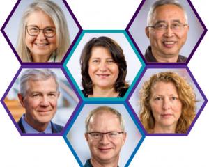 Headshots of Anderson, Etzioni, Feng, and Kooperberg