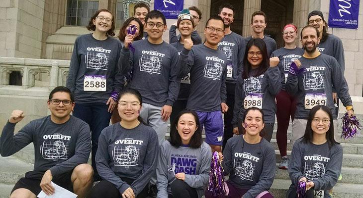 Biostatistics students at 2019 dawg dash