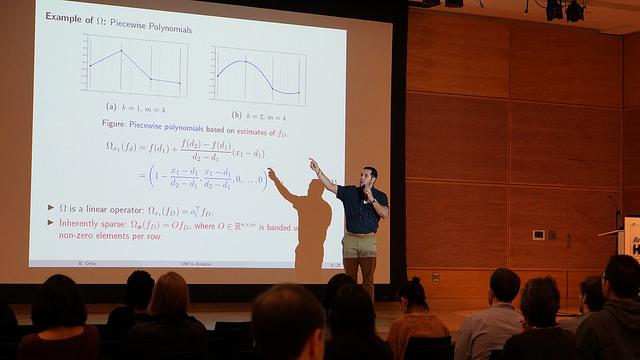 Brayan Ortiz presenting at UW Biostatistics Colloquium