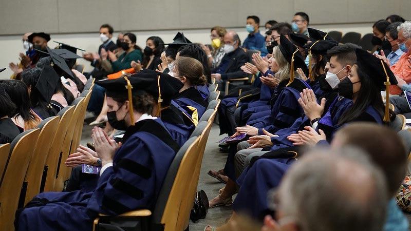 Students attend graduation ceremony in 2022