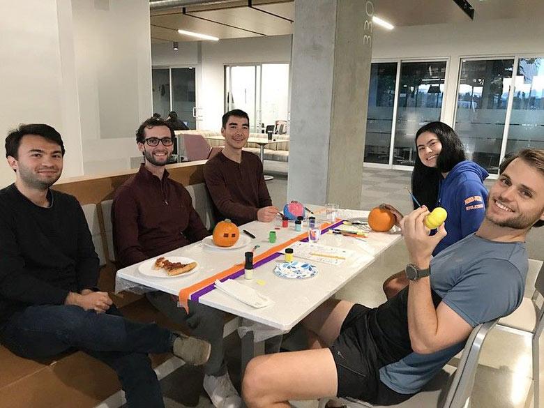 UW Biostatistics students at an autumn social gathering.